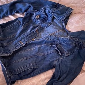 Shoulder off jean Jean jacket